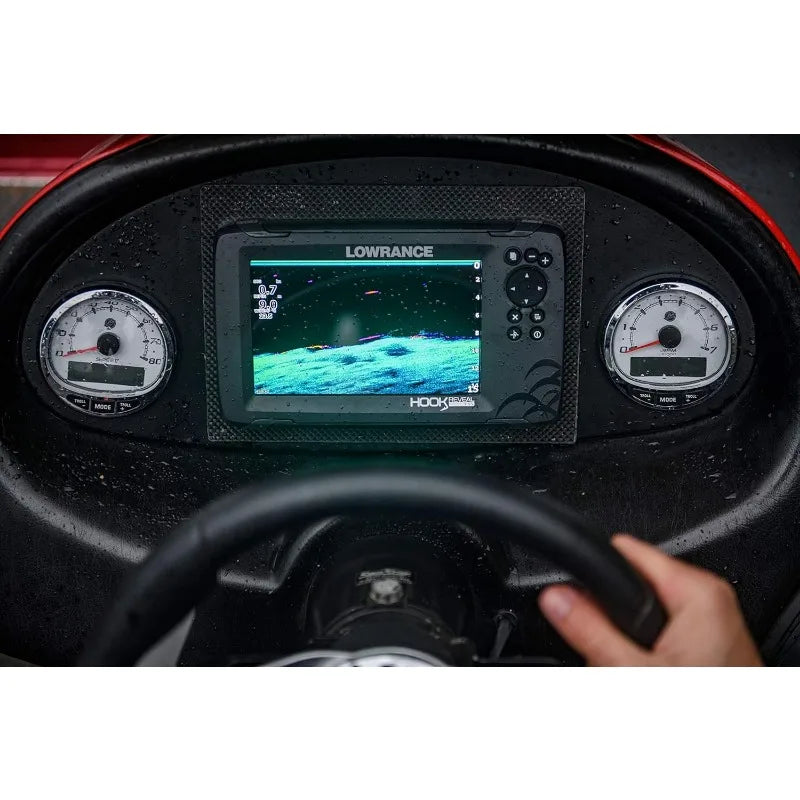 Lowrance HOOK Reveal 5", 7" And 9" Fish Finders With Transducers.