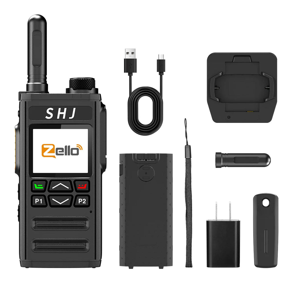 Zello 4G LTE & Wi Fi  walkie Talkie - Bluetooth Connection, Long Battery Life, Fast Charging.