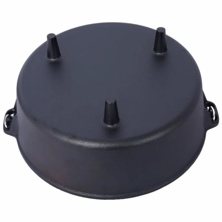 Pre Seasoned Cast Iron Dutch Oven With  Lid. Deep Pot For Fireplace.