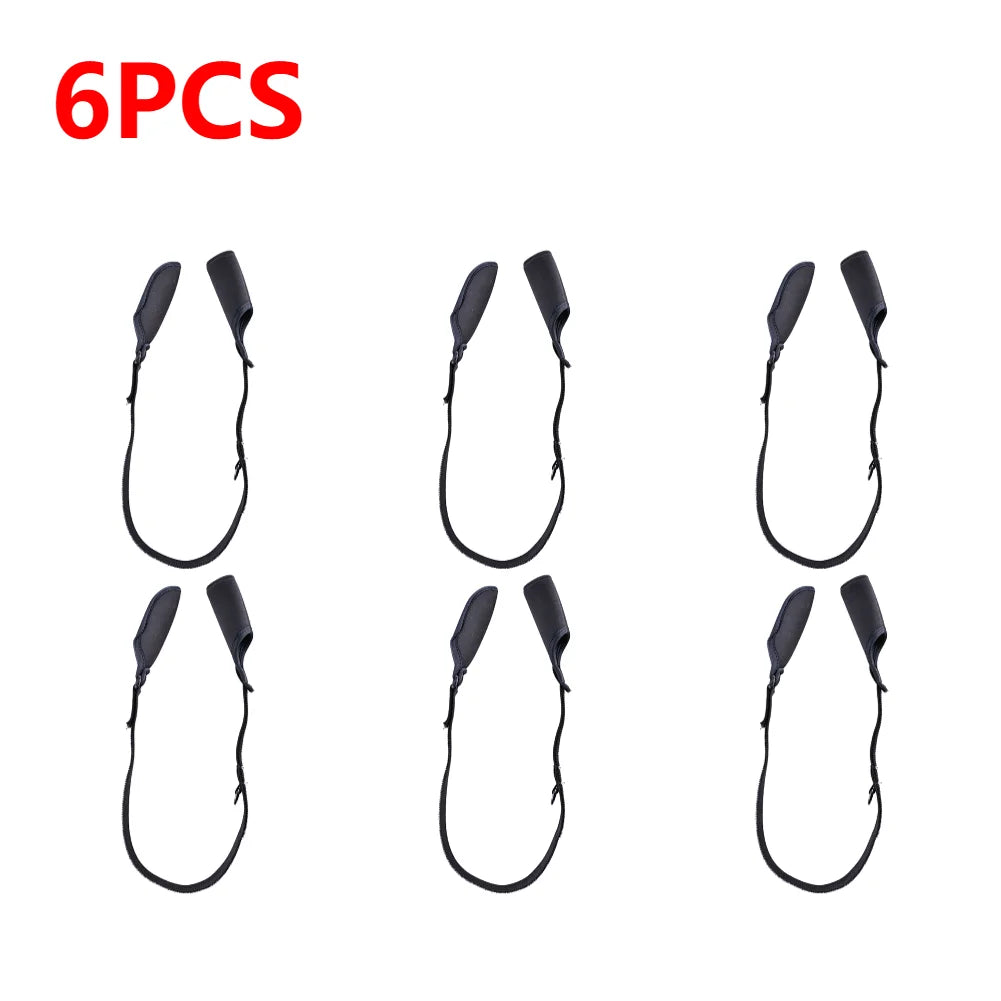 1-10PCS Fishing Rod Protection Sleeves. Adjustable Belt.