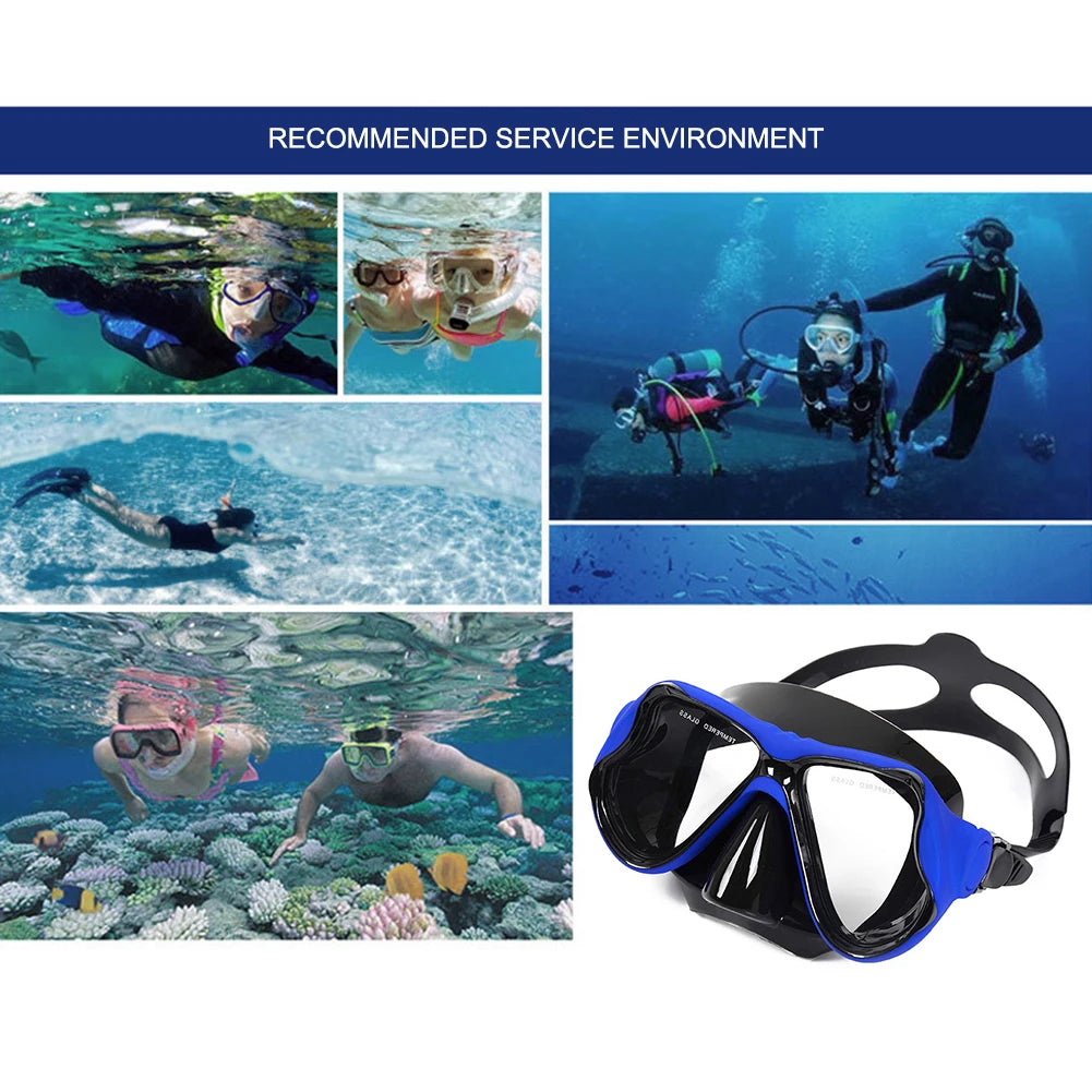 Professional Snorkeling Mask Panoramic Wide View .