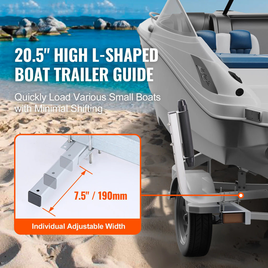 SucceBuy Boat Trailer Guide. Adjustable Guide Poles. 2PCSRustproof Galvanized Steel.
