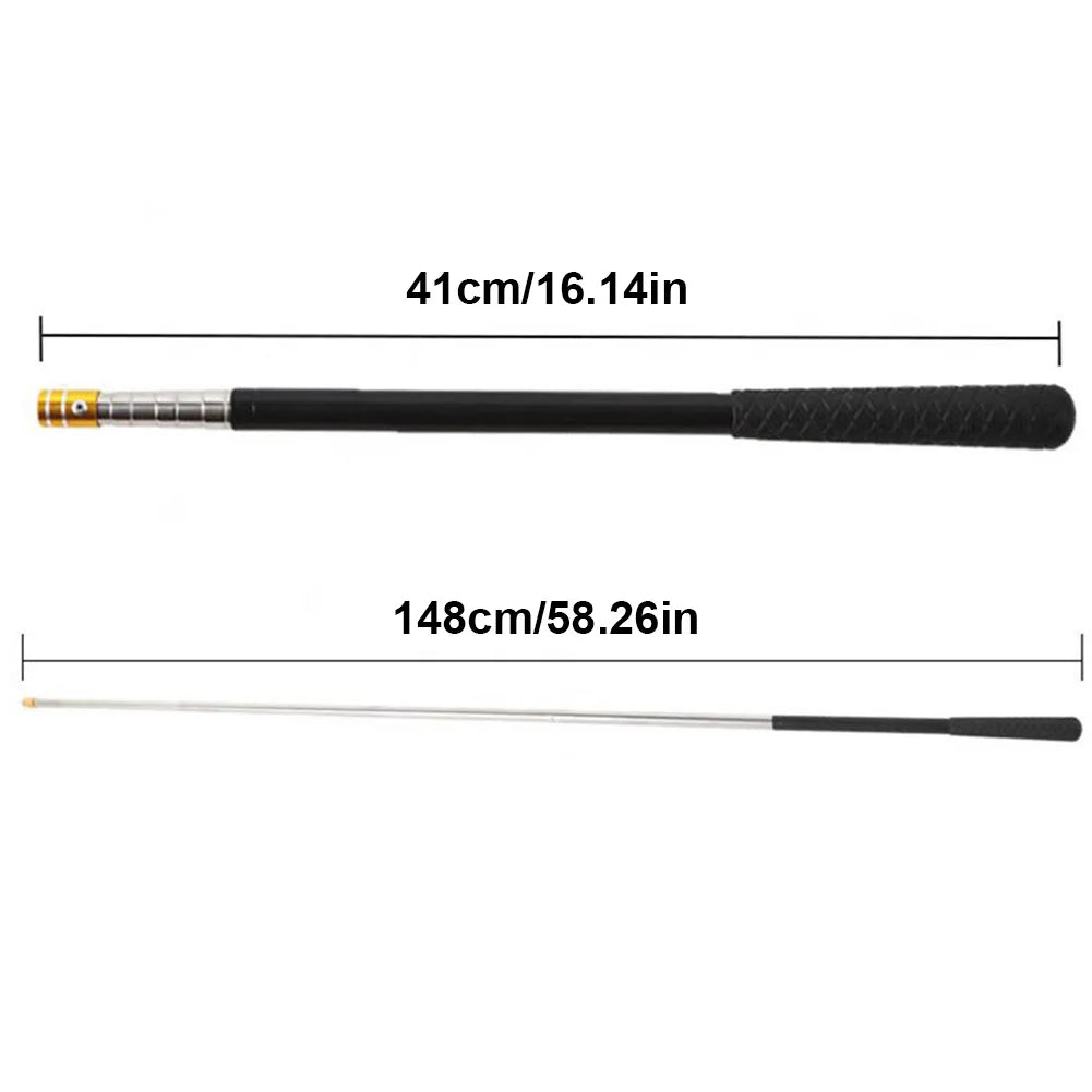 1.5M Telescopic Landing Net Handle. Stainless Steel. For Freshwater And Saltwater.