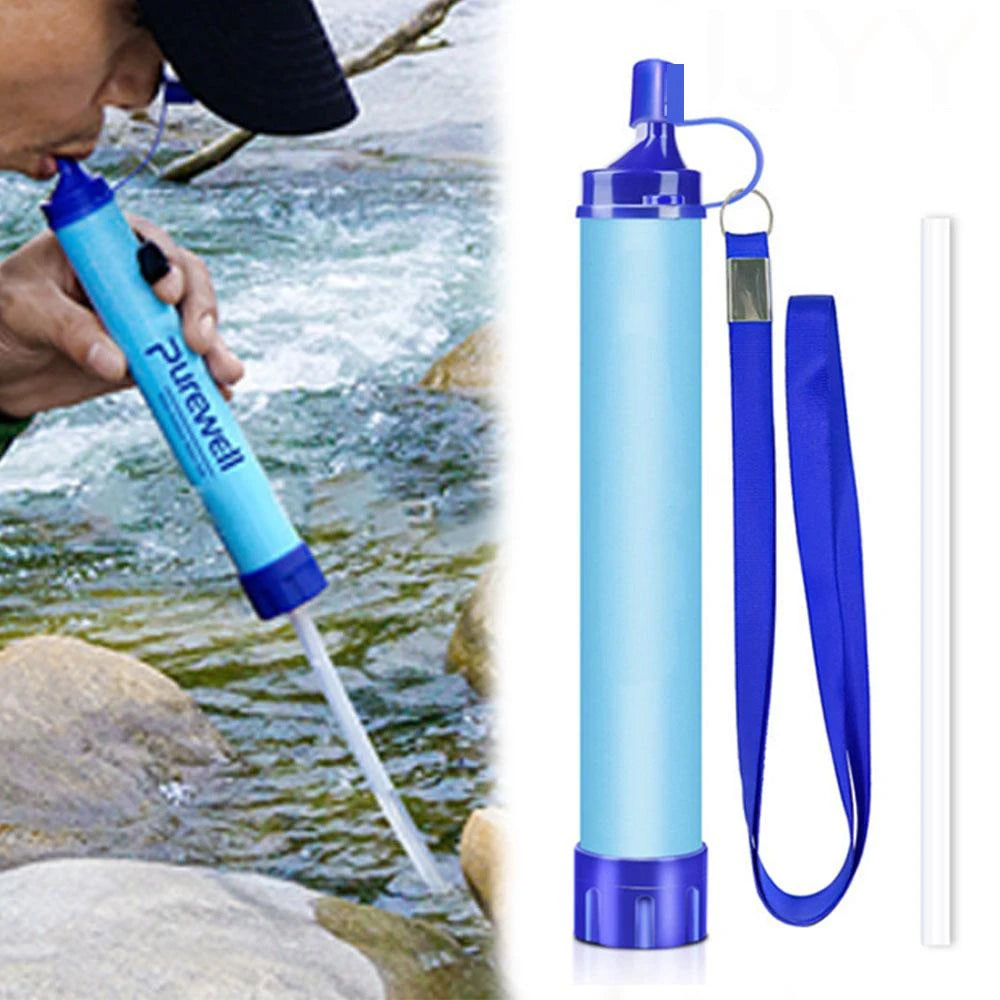 Outdoor Mini Water Filter, Purification, Portable, Hiking, Survival or Emergency.