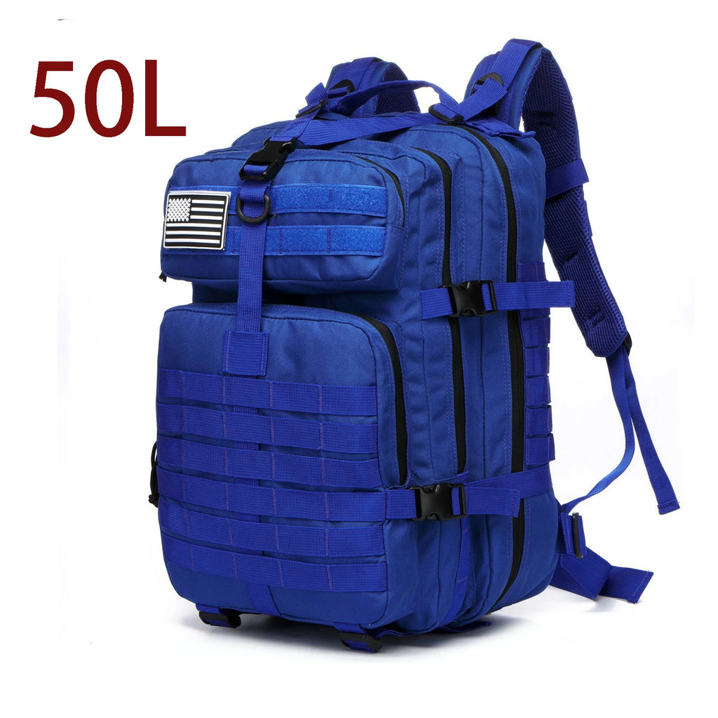 25L/50L Sturdy Nylon Waterproof, Tactical Camping, Hiking Backpack.