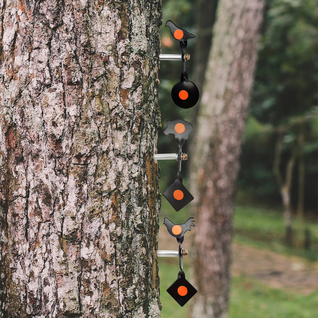 Wildgeek Spinner Pellet Gun Targets. 4 Animal Patterns Available. For .177 and .22 Caliber Air Rifle .