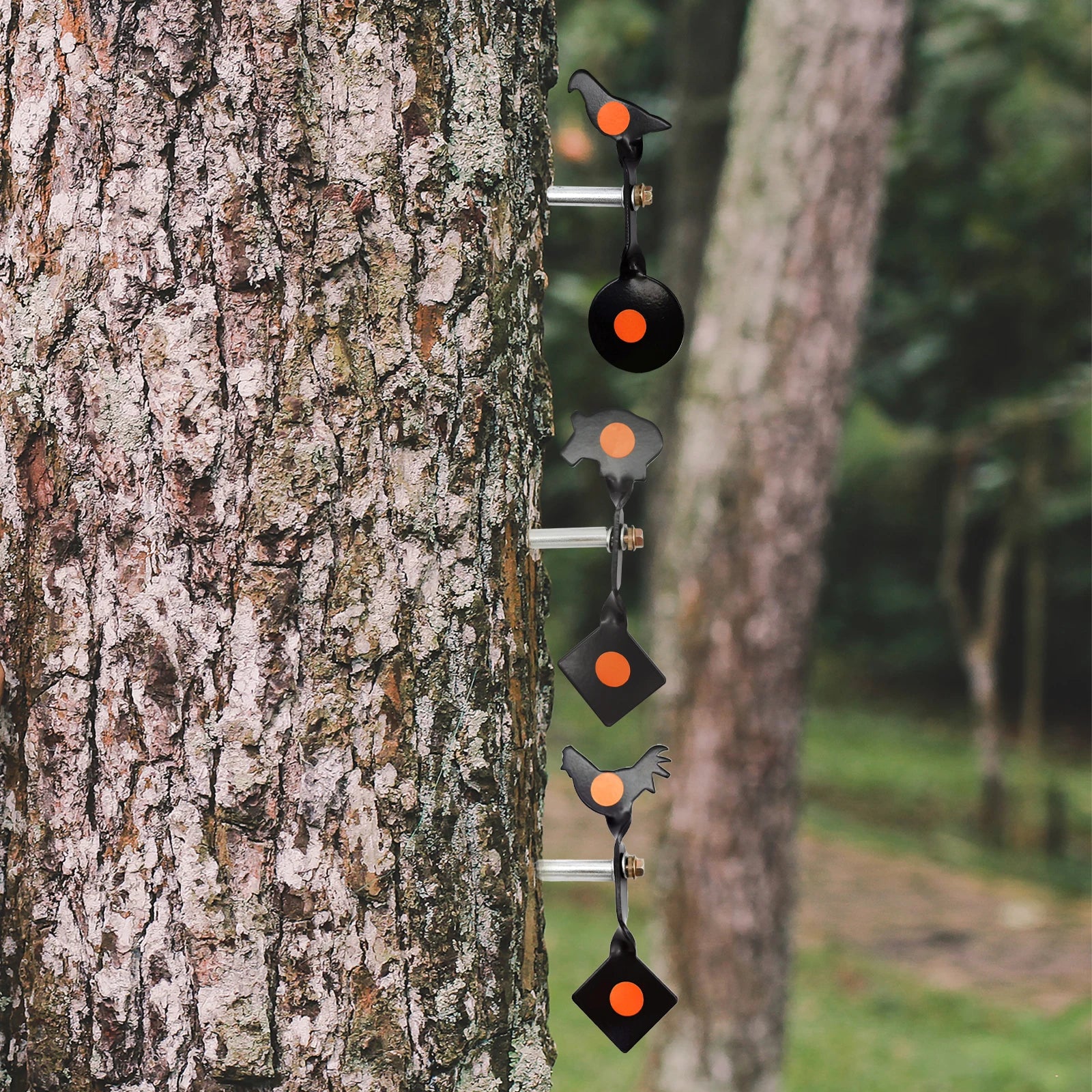Wildgeek Spinner Pellet Gun Targets. 4 Animal Patterns Available. For .177 and .22 Caliber Air Rifle .