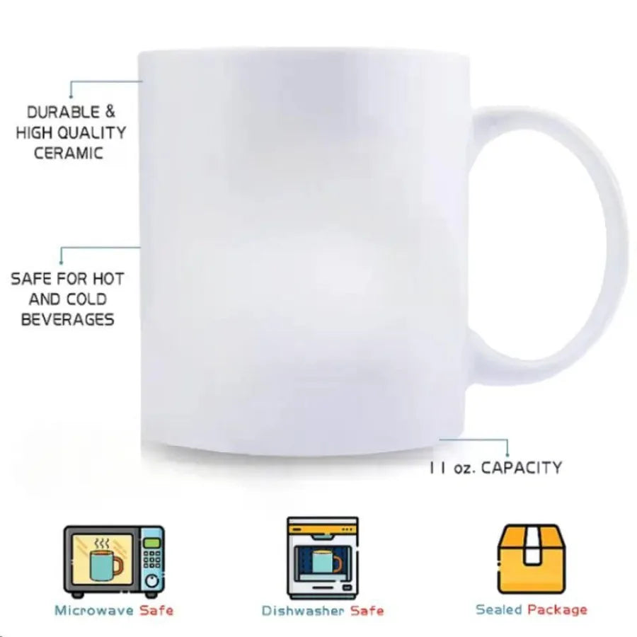 " GOTTA LOVE A GOOD POLE DANCE " Coffee Mug With Fish Pattern ,11 Oz.