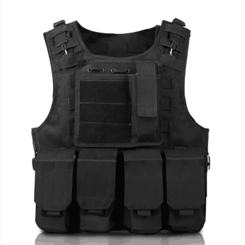 Hunting Camouflage Vest. Combat, Security Tactical Vest. Airsoft Assault Molle Vest.
