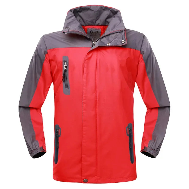 Windproof, Single Layer Fleece Lining Non-detachable, Waterproof, Down Jacket.
