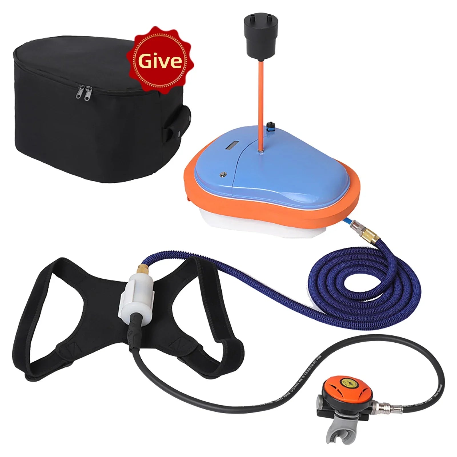 Scuba Diving Ventilator. Rechargeable - Underwater Support - Deepest 7M.