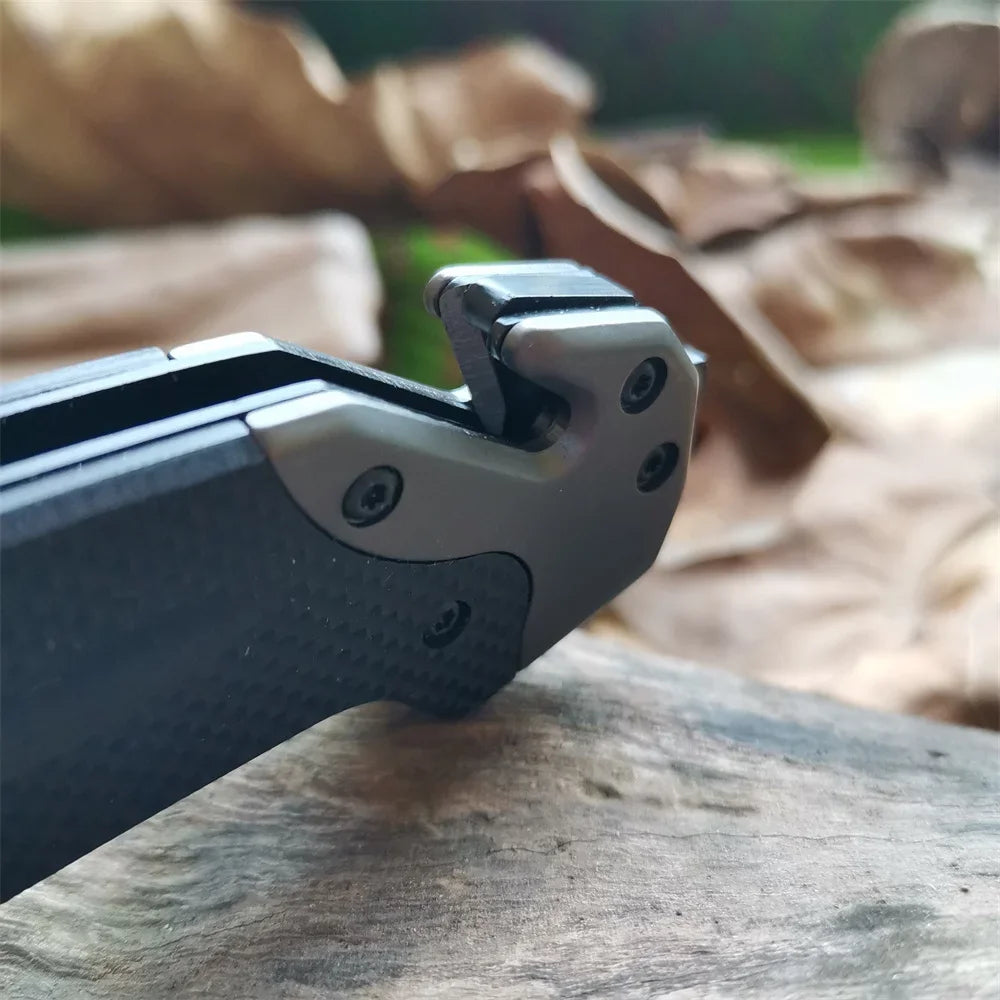 Compact Folding Knife. 9Cr18MoV Blade, Window Breaker, Rope Cutter.