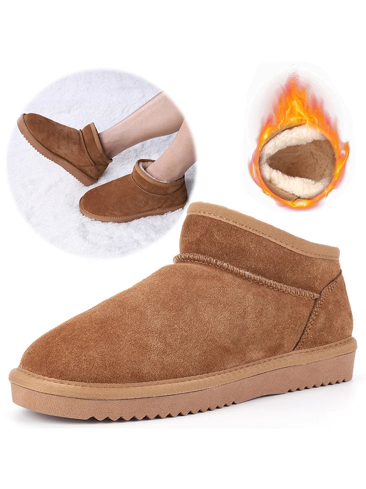 Women's Warm Winter Booties- Anti-Slip- Slip On Short Boots.
