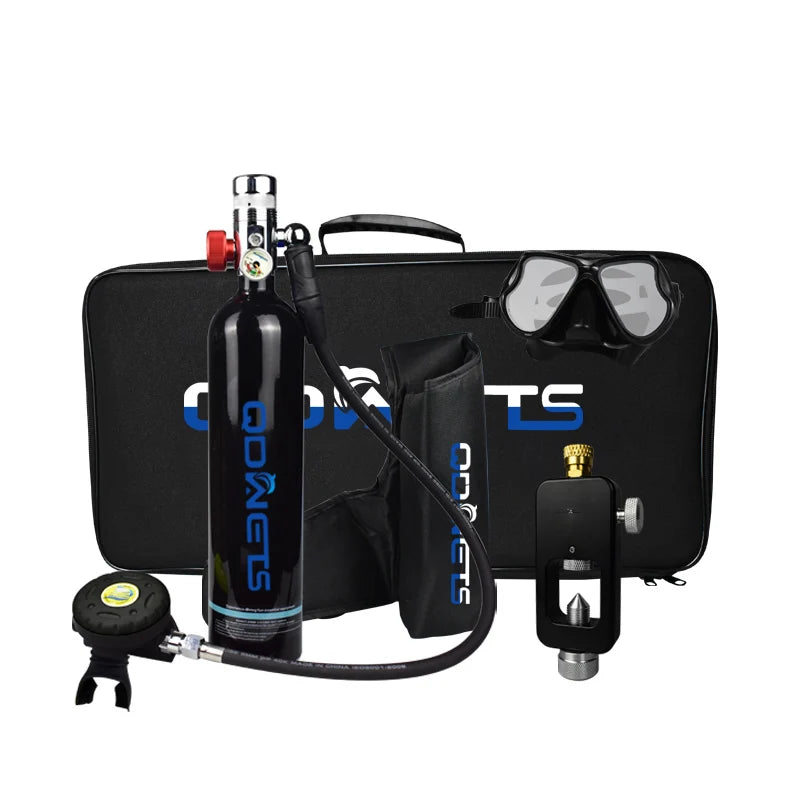 1L Scuba Diving Tank - Professional Diving Oxygen Cylinder - 15-25 Minutes QDWETS.