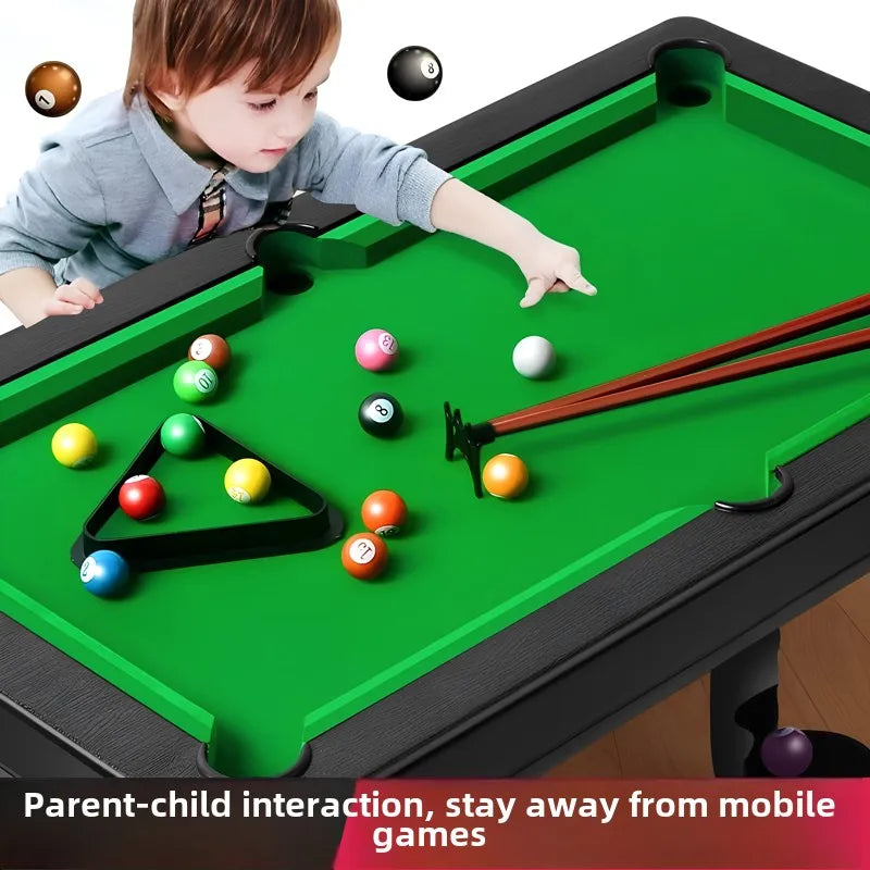Fun Billiards table game, interactive play, family games, enhance parent-child interaction.