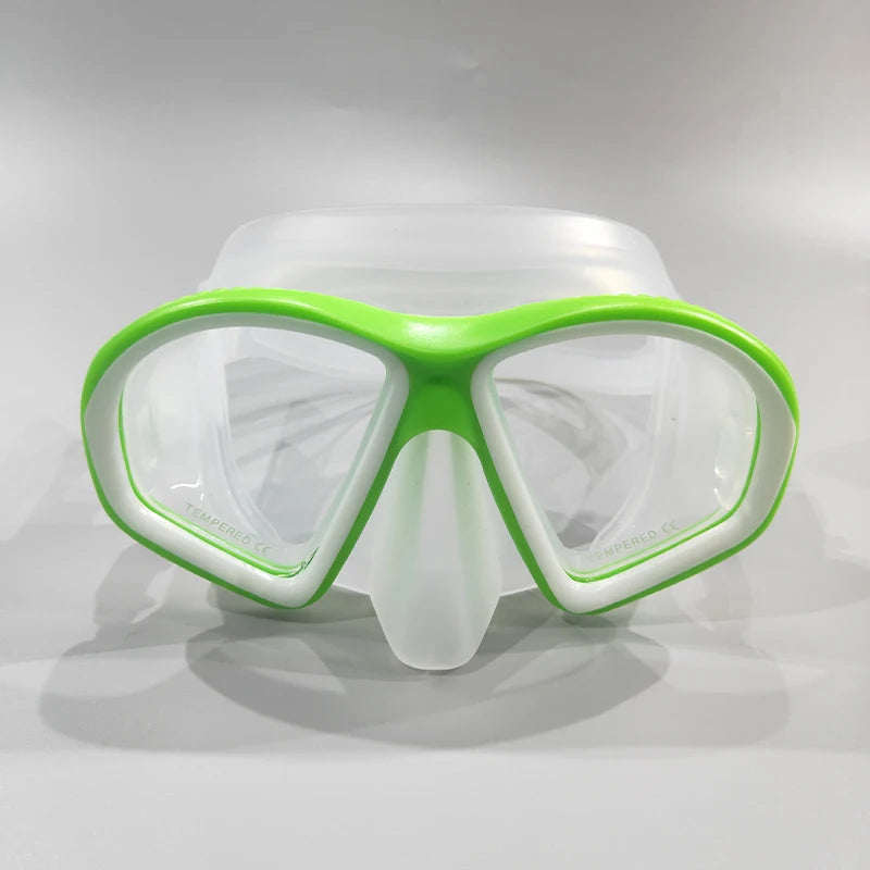 Professional Scuba Diving Mask. Snorkel, Silicone Skirt Diving Mask.