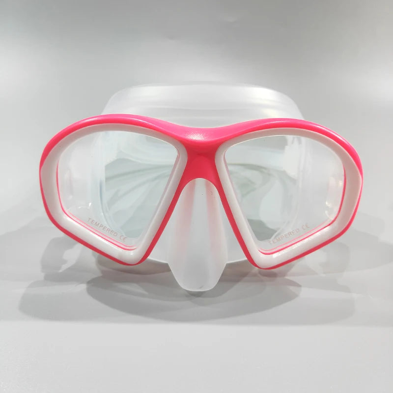 Professional Scuba Diving Mask. Snorkel, Silicone Skirt Diving Mask.