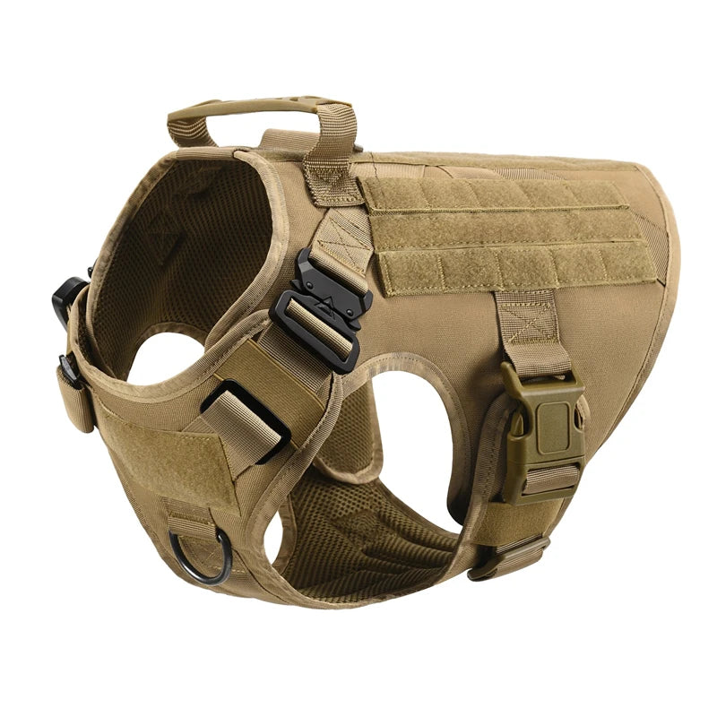 Tactical Military Vest,Tactical Training Dog Harness and Leash Set For All Breeds Dogs.