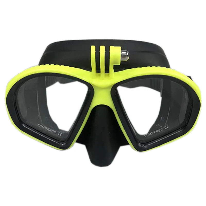 Professional Scuba Diving Mask. Snorkel, Silicone Skirt Diving Mask.