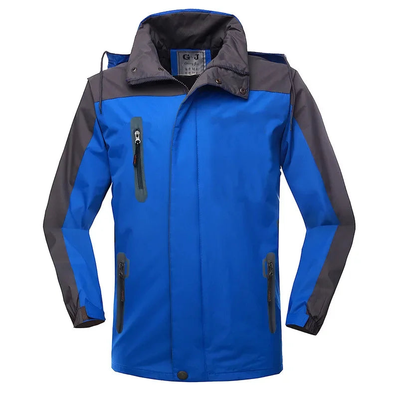 Windproof, Single Layer Fleece Lining Non-detachable, Waterproof, Down Jacket.