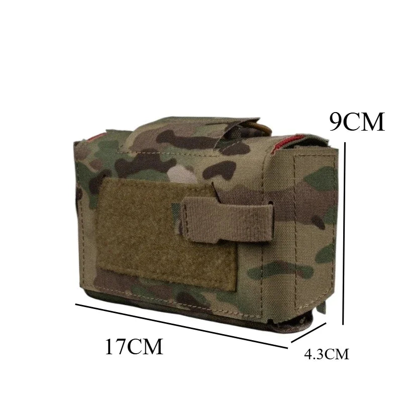 Compact Trauma Kit. Tactical IFAK Medical First Aid Pouch. Outdoors Survival Equipment.