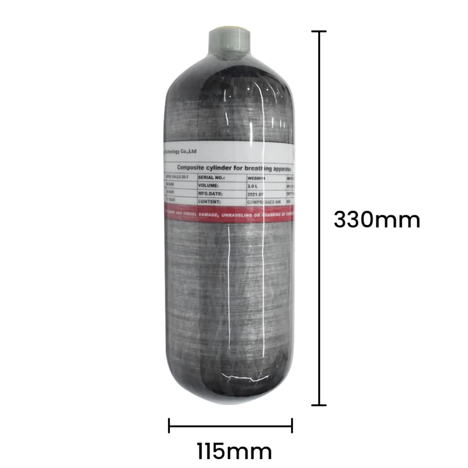 4500Psi - 300Bar - 2L Carbon Fiber Cylinder. Charging Fill Station - Regulator Valve.