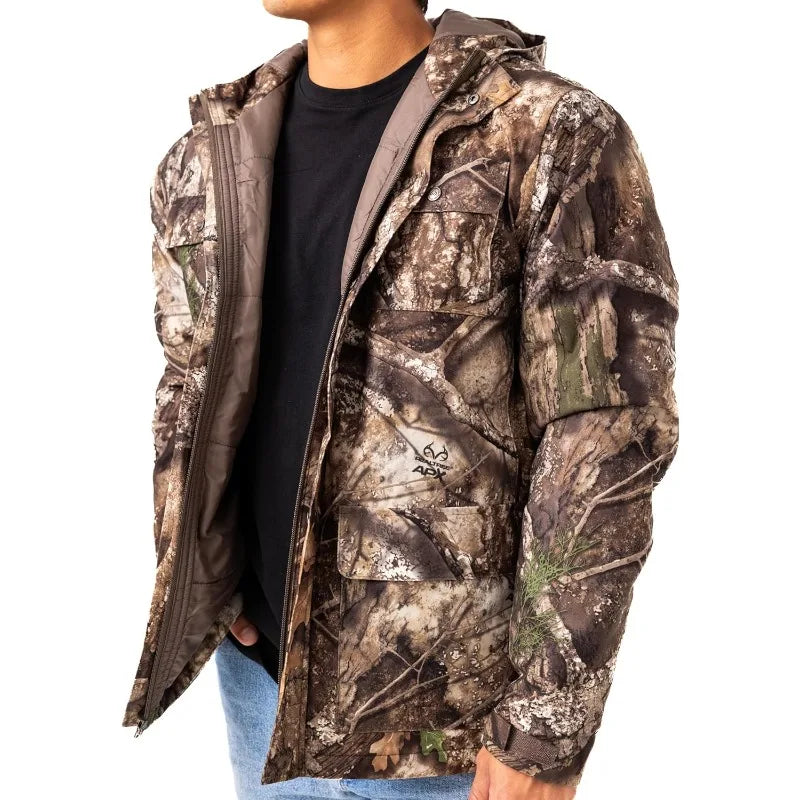 Realtree ,Edge/Timber/Max-7 Camo, Insulated Parka .  Wind-proof.