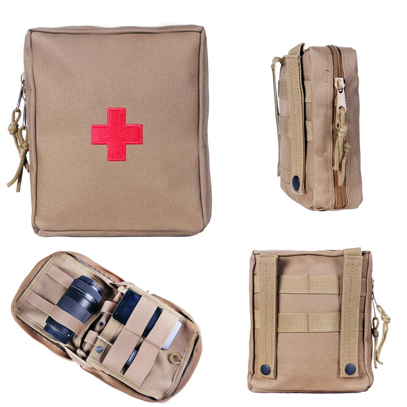 Large First Aid Bag. Belt Pouch, Emergency Bag.