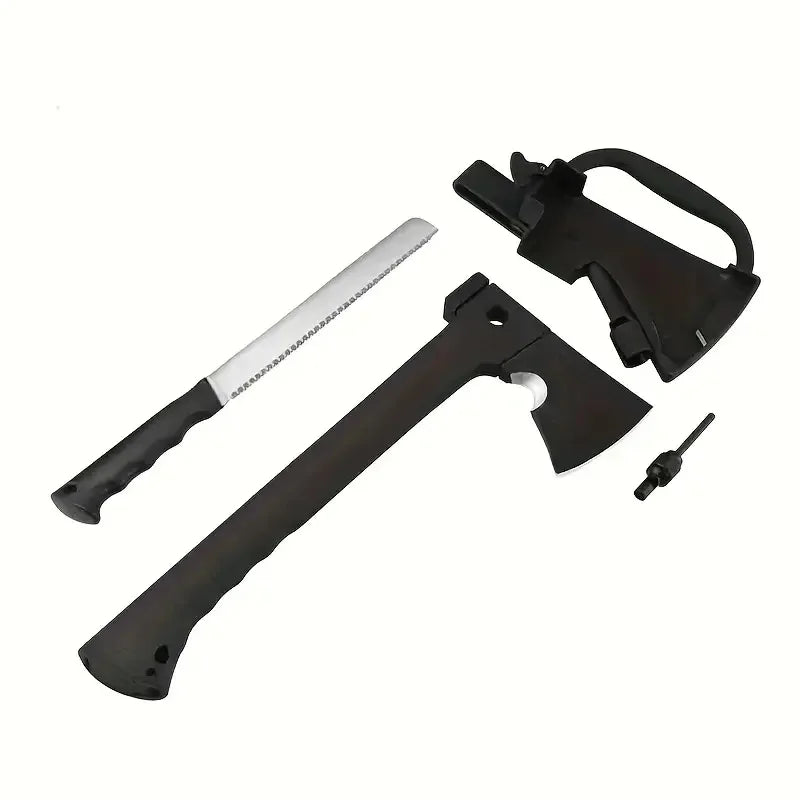 Lightweight Hatchet With Serrated Saw Knife, Magnesium Fire Starter.