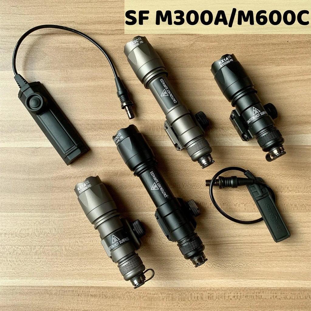 Tactical Surefir M300, M600B, M600C Gun light. Rifle, Pistol Scout Light, Pictinny Rail.