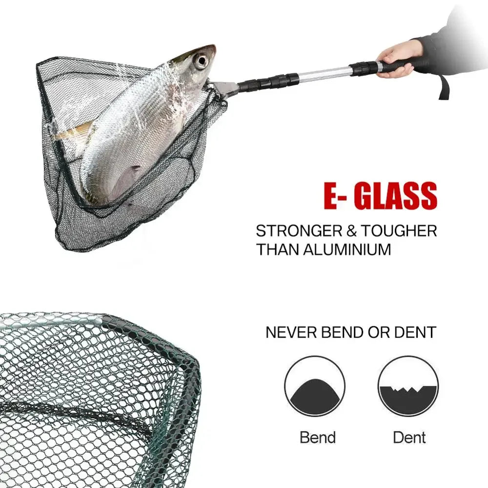 130CM Aluminum ,Telescoping ,Foldable Landing Net. Fishing, Catch & Release.