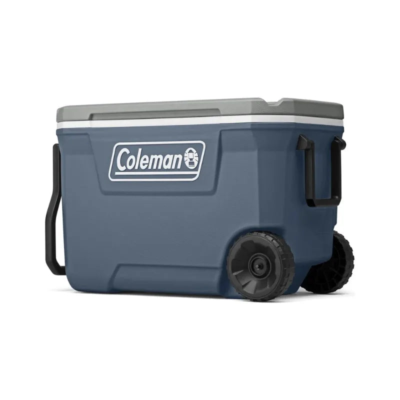Coleman 316 Series. 62QT Ice Chest, Wheels, Leak-Resistant.