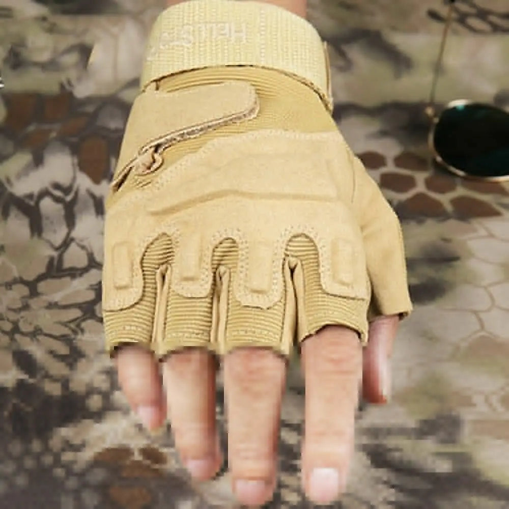 Tactical Half Finger Gloves. Motorcycle, Hunting, Shooting .