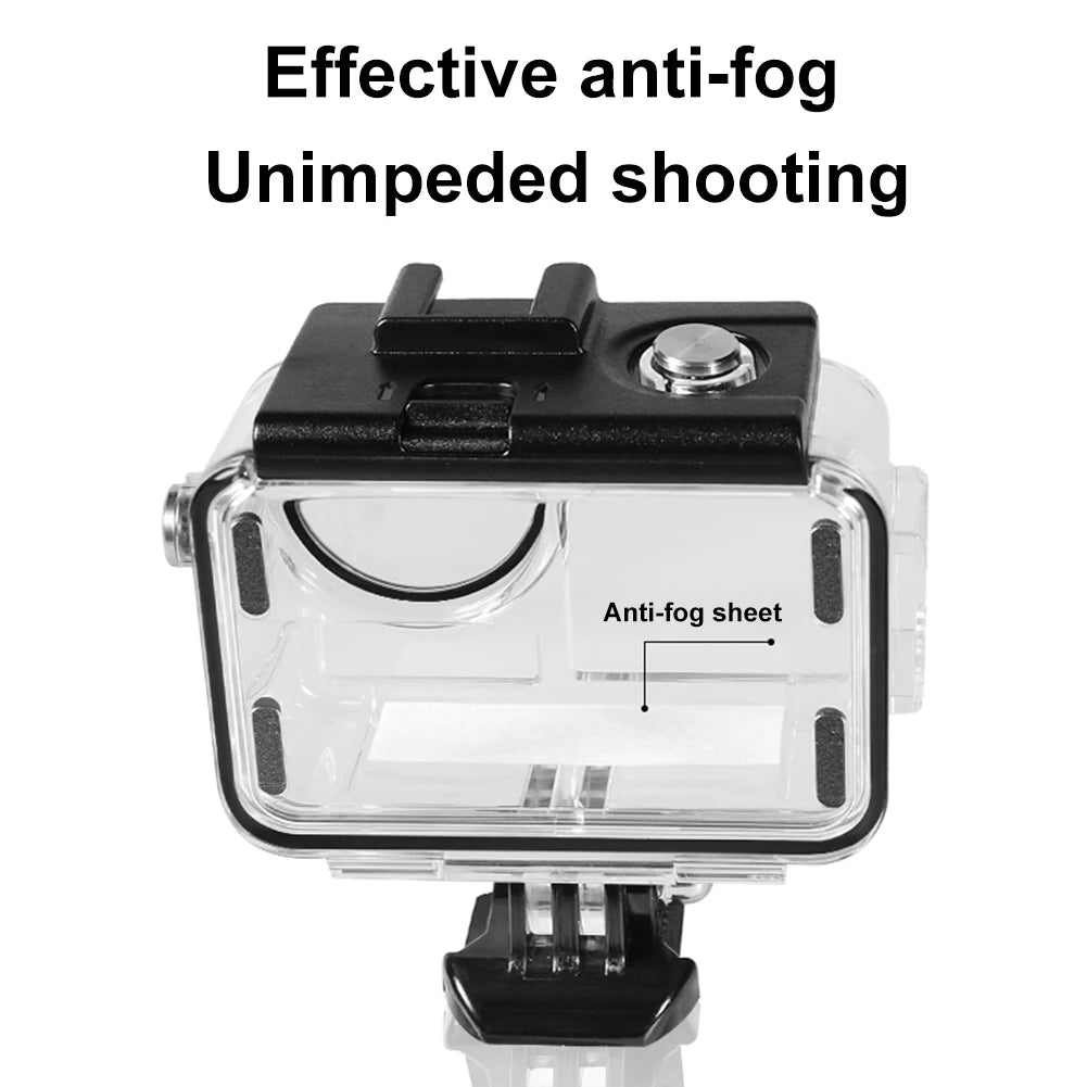 60M/196FT Waterproof Case -  Anti-Fog - For DJI Osmo Action 5 Pro/4/3 Camera Accessories.