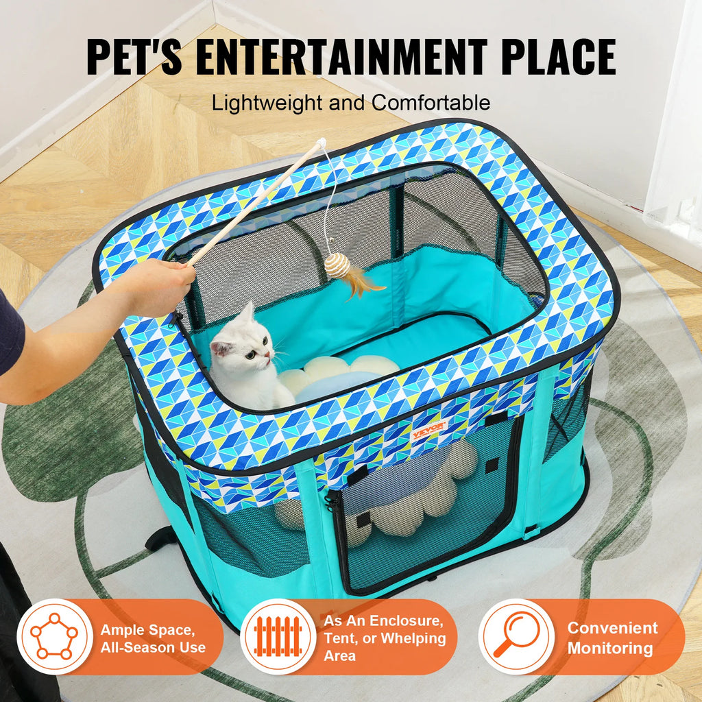 Portable- Foldable Pet Crate Kennel. Waterproof .