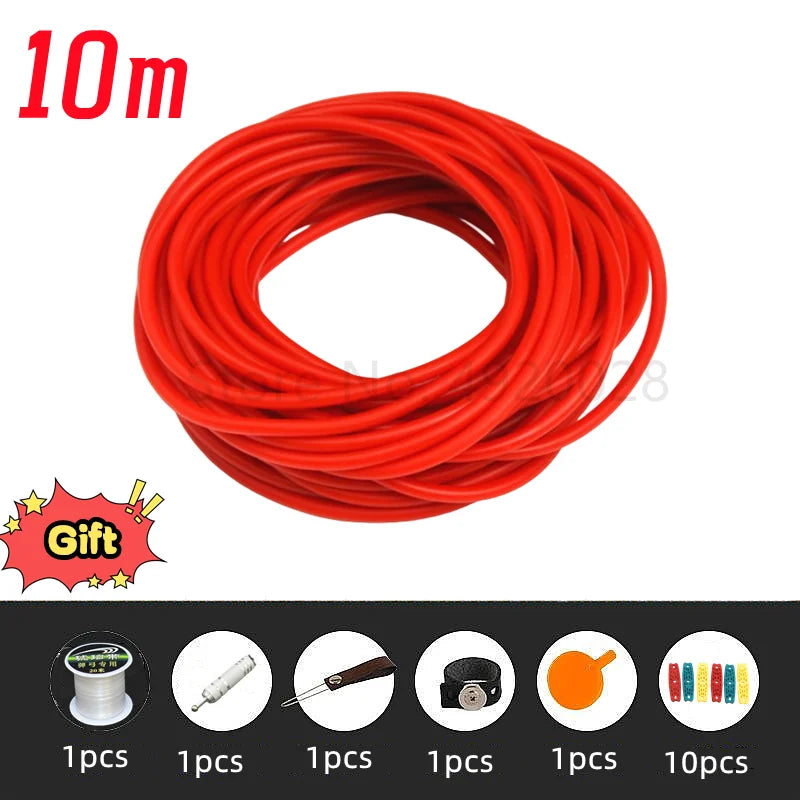 Rubber Tube. 10M For Hunting- Shooting 2X5mm Diameter.