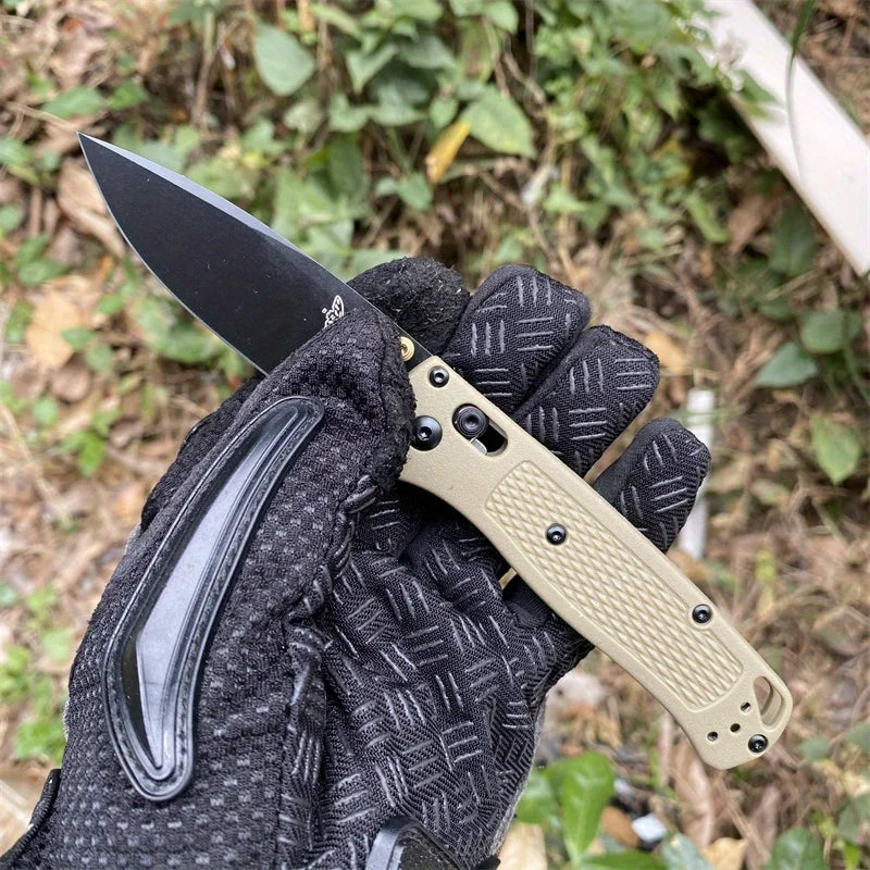 BM 535 Folding Pocket Knife. D2 Blade, Nylon Fiber Handle.