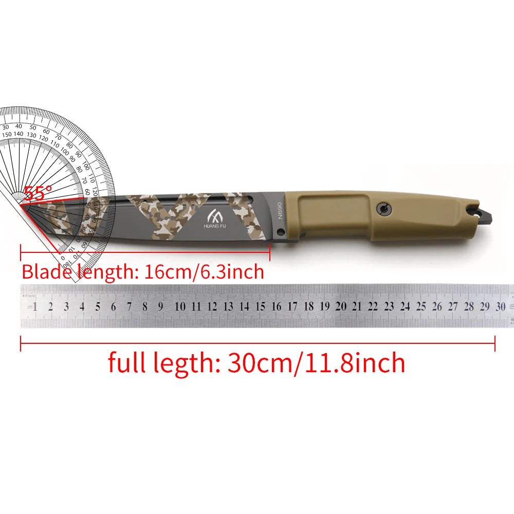 HUANG FU High Hardness Knife. Multifunctional, Various Environments.