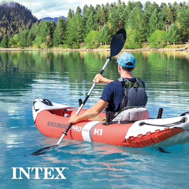 INTEX 68303EP Excursion Pro K1 Inflatable Kayak Set.