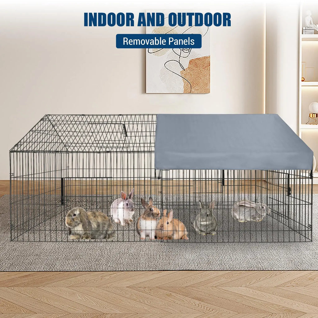 Large Chicken Coop, With Waterproof Cover, Small Animal Cage.