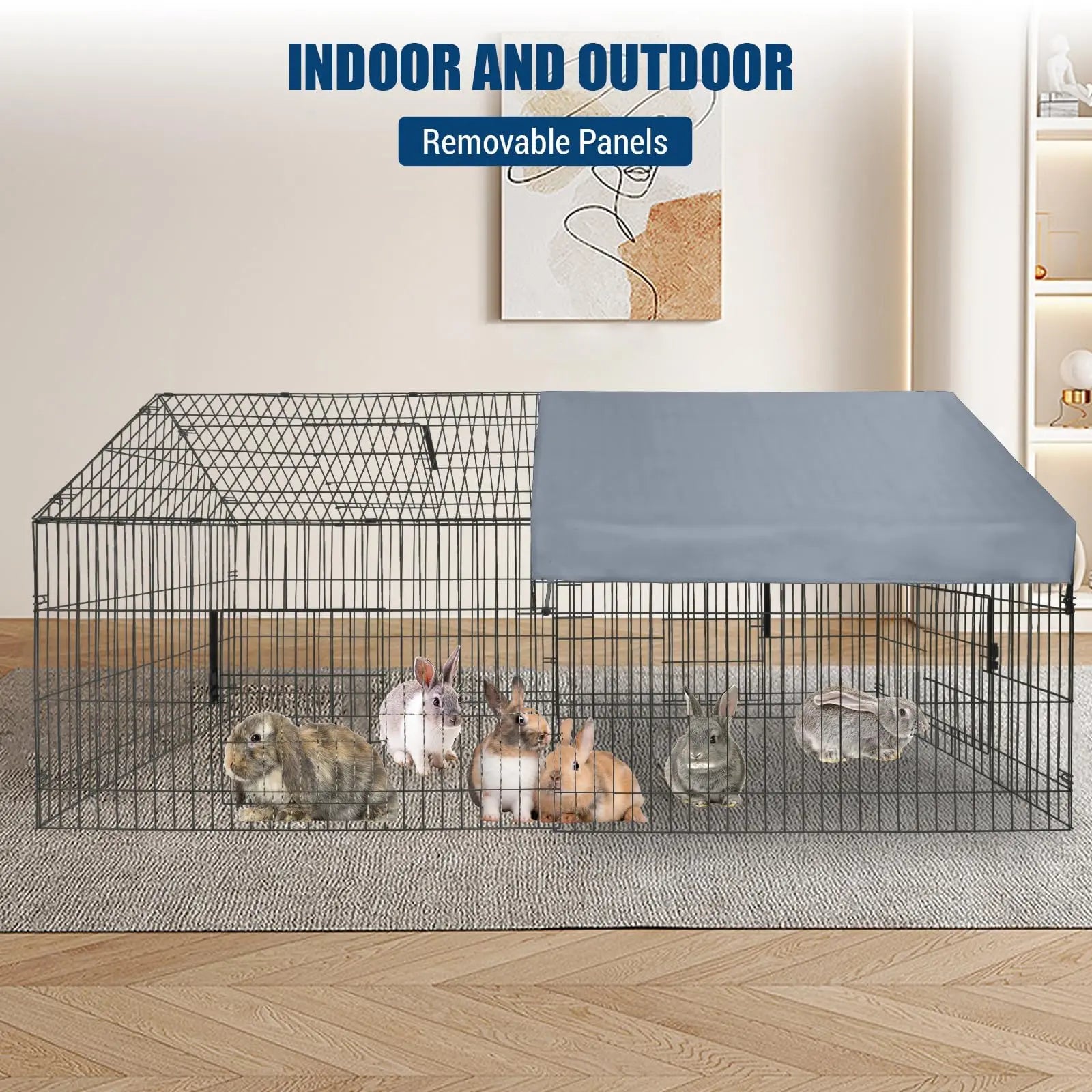 Large Chicken Coop, With Waterproof Cover, Small Animal Cage.