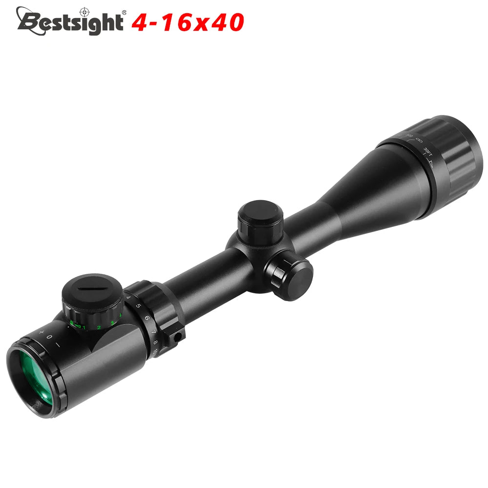 4-16X40 AOE Optics, Red & Green Dot Illuminated Rifle Scope. 20 MM Rails.