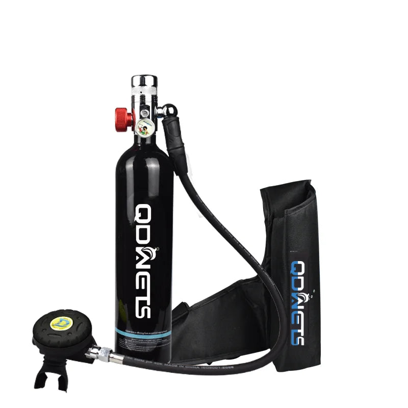 1L Scuba Diving Tank - Professional Diving Oxygen Cylinder - 15-25 Minutes QDWETS.