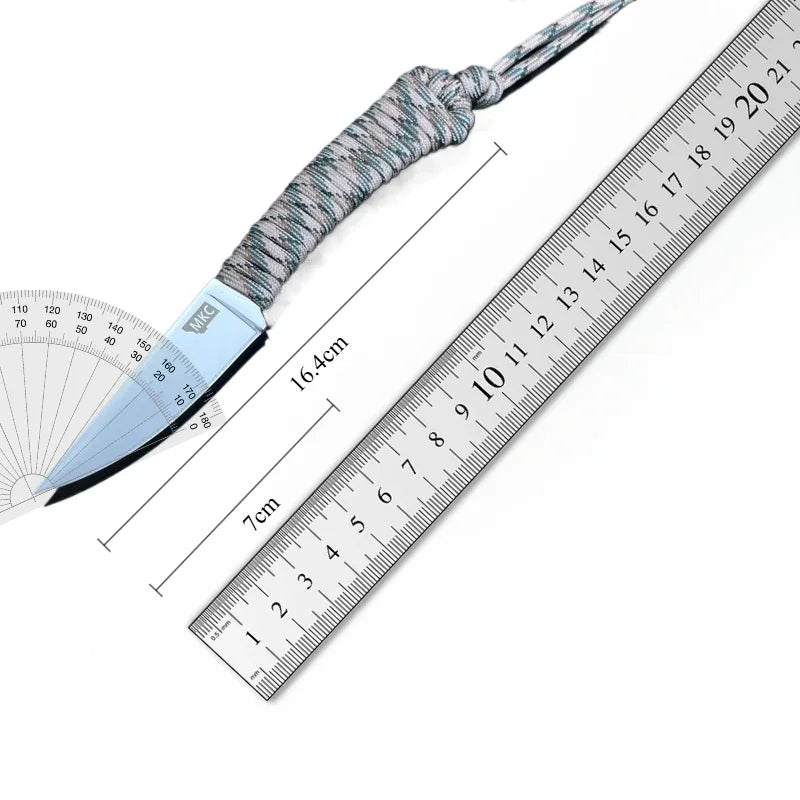 440c Steel Blade, Nylon Rope Handle, Carving Knife.
