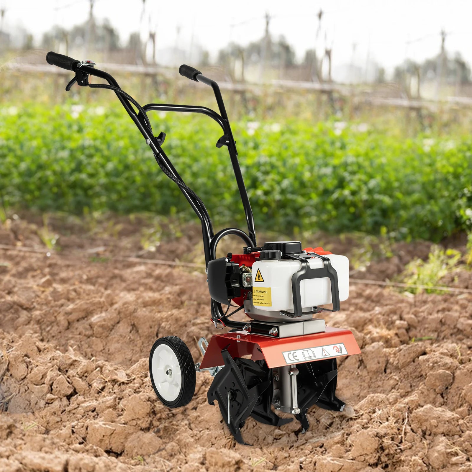 52CC Garden Tiller - 4 Blades. Gas Motor