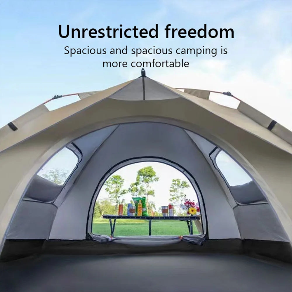 Automatic, Quick-opening Tent. Two Doors And Two Windows.