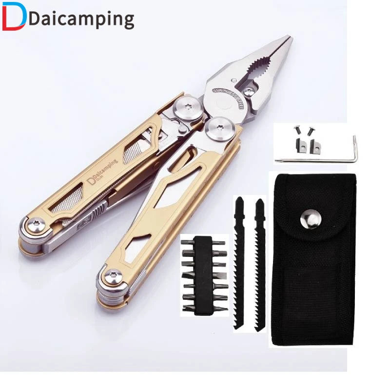 Daicamping DL30 Replaceable Parts, EDC Multitool Plier, Folding Knives.