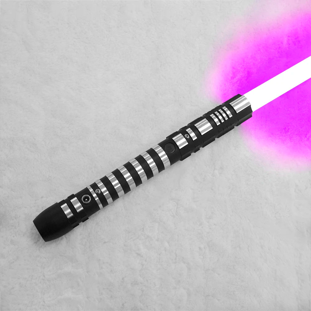 PHS Dueling Lightsabers,4 Modes - Sounds, Black Metal Hilt, Light up Sword.