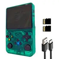 WUDS R36S Portable Handheld Game Controller With 3.5" HD Screen, Rechargeable Battery  - Perfect Christmas Gift For Gamers.
