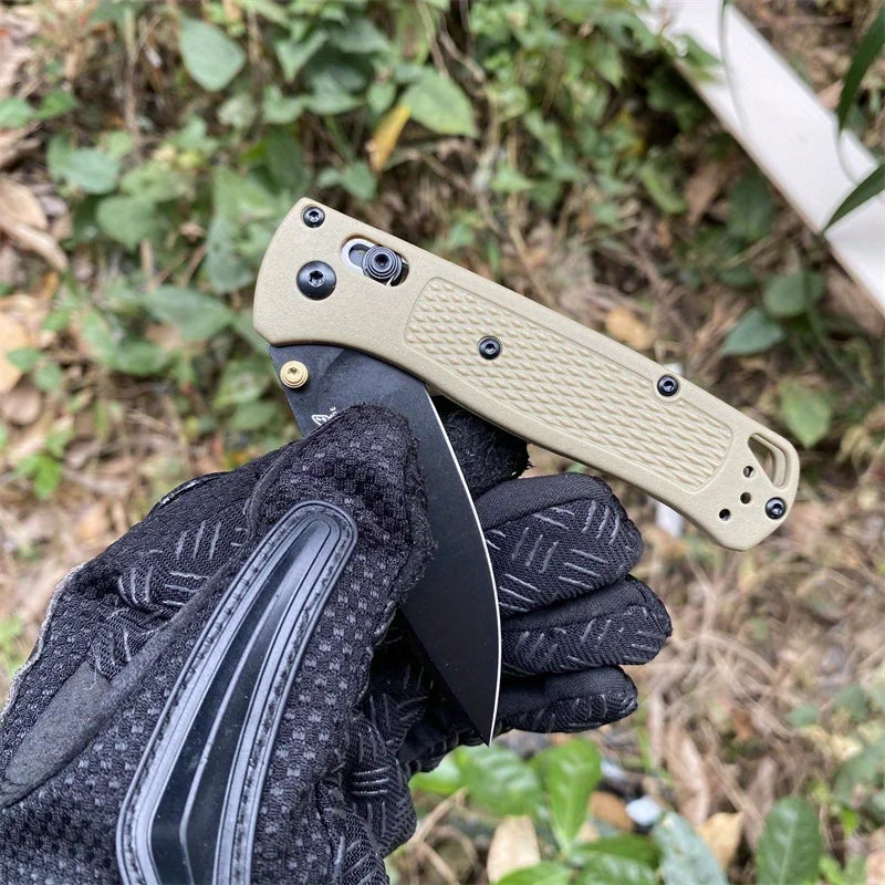 BM 535 Folding Pocket Knife. D2 Blade, Nylon Fiber Handle.